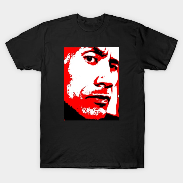 Dwayne Johnson (pop art) T-Shirt by d1a2n3i4l5